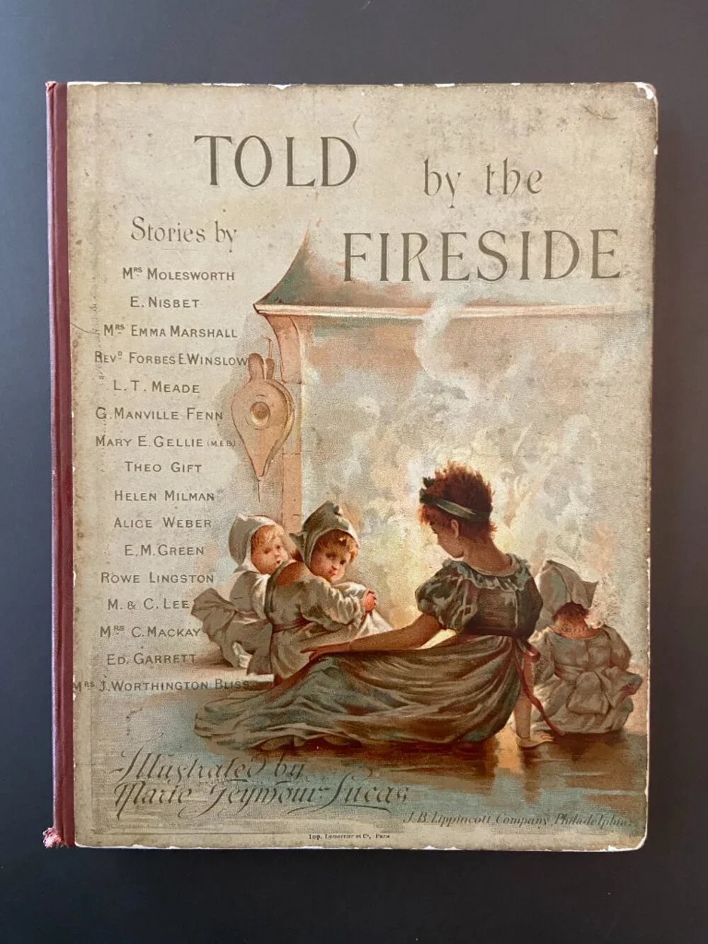 Victorian Chromolithograph Book, Marie Seymour Lucas Illustrations, Circa 1890,